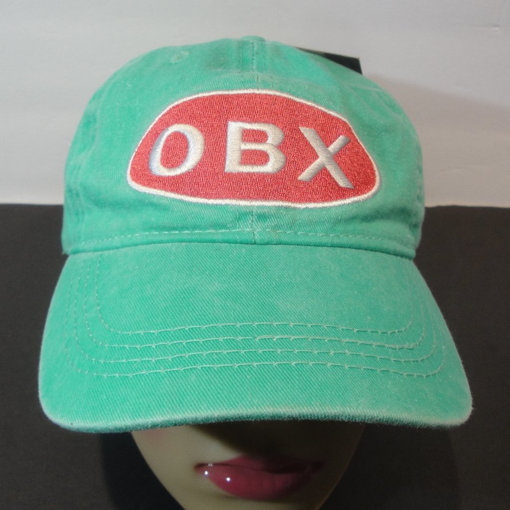 OBX Adjustable Hat Green/Teal/Aqua color New with Tag One size fits Most
